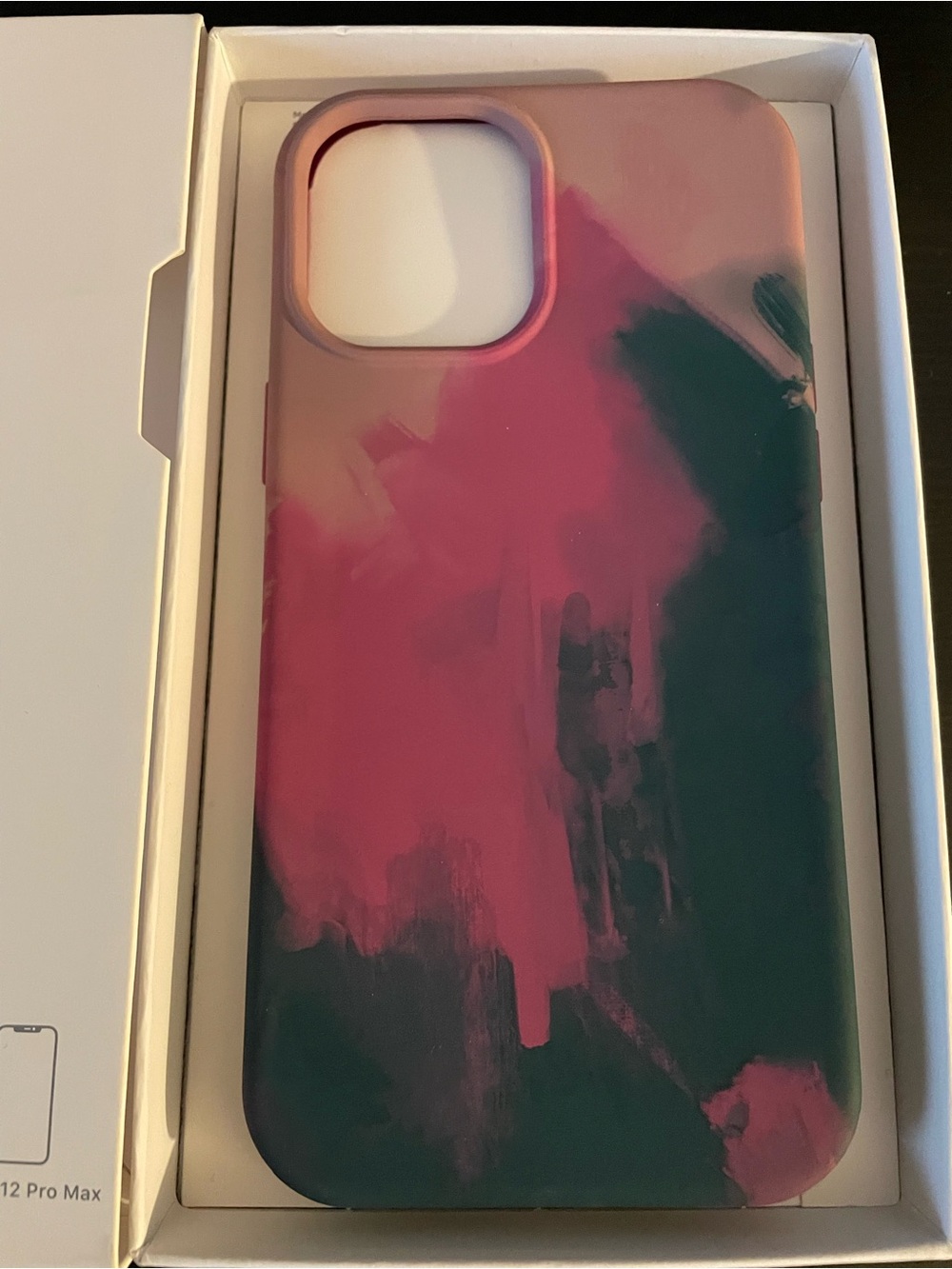 iPhone 12 Max Pro BRAND NEW!! Pink & Teal Abstract Protective Phone Case.